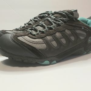 Hi-Tec Penrith Women's Grey/Teal Hiking Shoes Size 7.5 With Original Box